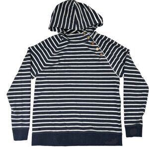 Lauren Ralph Lauren Striped Nautical Pullover Hoodie Size S